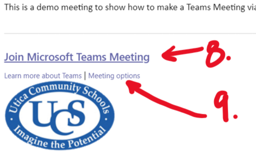 This is a demo meeting to show how to make a Teams Meeting vii Join Microsoft Teams Meeting Learn more about Teams I Meeting options Communitv
